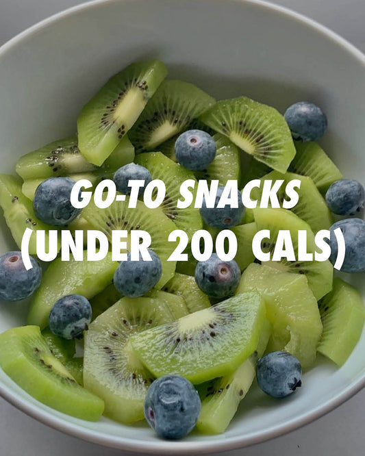 Go-to snacks (under 200 calories)