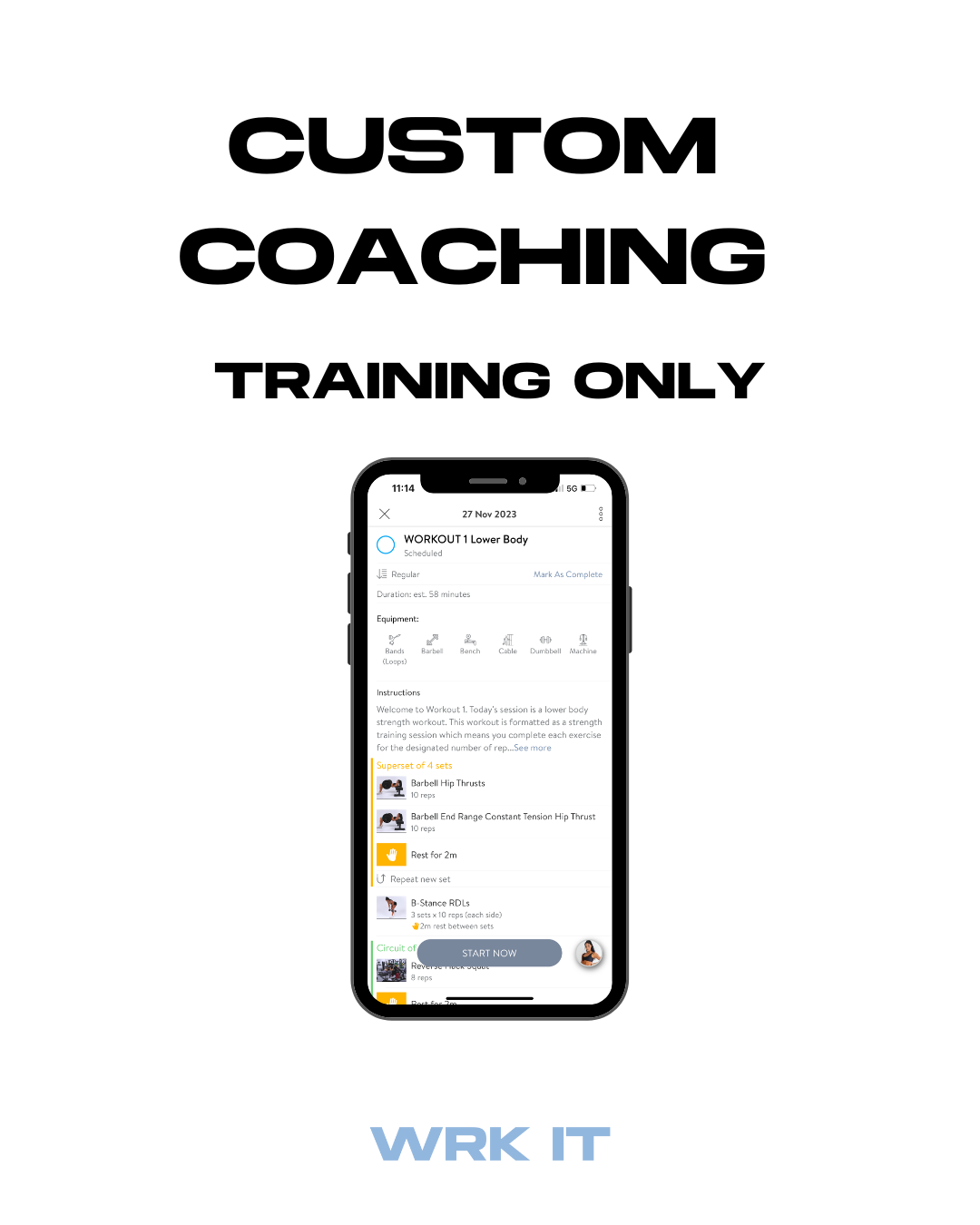 CUSTOM COACHING: TRAINING ONLY (SIGN UP FEE)